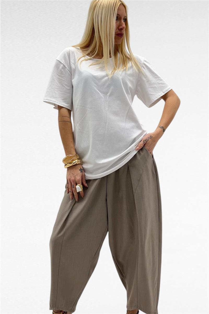 maglia over mezza manica girocollo